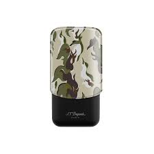S.T.Dupont Etui Cigar 3 Camouflage Green/Black