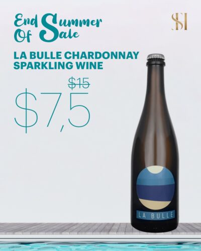End Of Summer Sale. La Bulle Chardonnay Sparkling Wine