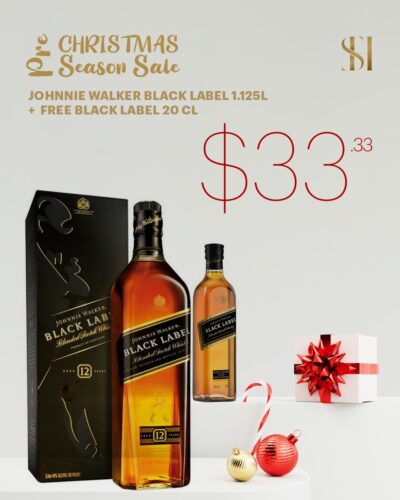 Johnnie Walker Black Label 1.125L. Pre Christmas Season Sale