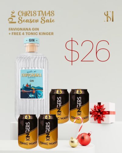 Favignana Gin  Christmas.Pre Season Sale