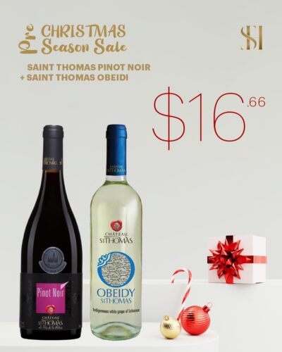 Saint Thomas Pinot Noir + Obeidi.Pre Christmas Season Sale
