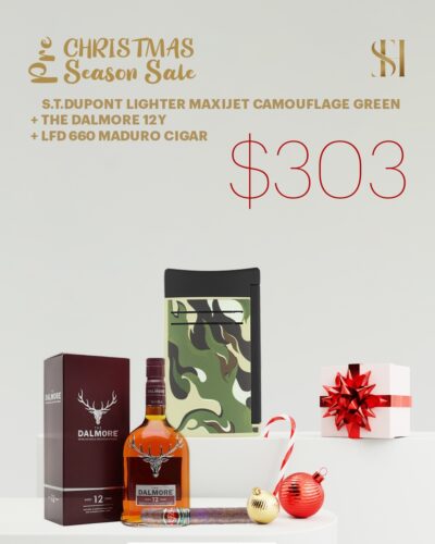 S.T.Dupont Lighter Maxijet Camouflage Green. Christmas Season Sale