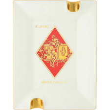 S.T. Dupont LARGE ASHTRAY RYJ  WHITE .